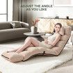 Floor Sofa Bed Couch Chair Single Chaise Lounge Recliner Ground Seat Lounger Sleeping Bedroom Furniture Adjustable Folding Modern Comfortable Pillow