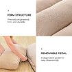 Floor Sofa Bed Couch Chair Single Chaise Lounge Recliner Ground Seat Lounger Sleeping Bedroom Furniture Adjustable Folding Modern Comfortable Pillow