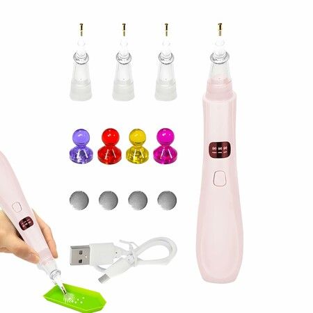 Electric Diamonds Paintings Pens with Vacuum Pump,3 Adjustable Suction Mode Rechargeable Diamond Art Painting Pen,Art Pickup Tool Kit