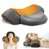 3-in-1 Rechargeable Neck Massager Pillow - Pillow Massage Neck Hump with Heating and Traction Function,Hump Corrector for Women