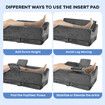 Adjustable Leg Pillow Wedge Knee Foot Rest Elevation Cooling Memory Foam Ergonomic Support Contour Cushion Bed Sofa Sleeping Lounging Raiser Pads