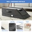 Adjustable Leg Pillow Wedge Knee Foot Rest Elevation Cooling Memory Foam Ergonomic Support Contour Cushion Bed Sofa Sleeping Lounging Raiser Pads
