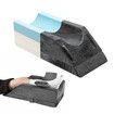 Adjustable Leg Pillow Wedge Knee Foot Rest Elevation Cooling Memory Foam Ergonomic Support Contour Cushion Bed Sofa Sleeping Lounging Raiser Pads
