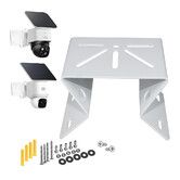 Stainless Steel Corner Camera Mount Compatible with eufy SoloCam S340/E30/E42,eufy 4G LTE Cam S330, Bracket for PTZ Camera Outdoor Indoor