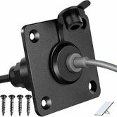 Waterproof Wall Socket Passthrough for Starlink Mini, Aluminum DC 5.5 x 2.1 Female Power Connector Outlet/Port, Perfect for RV Campervan