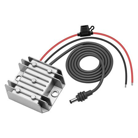 DC Step Up Converter 12V to 24V to 57V 4.5A with Overcurrent Protection for Starlink Mini, IP68 Waterproof Aluminum Housing