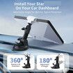 Starlink Mini Car Mount for Dashboard, Portable Starlink Mini Suction Cup Mount Kit Accessories Sticky Suction Base, Angle Adjustable
