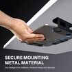 Under Desk Laptop Storage Mount, Metal Under Desk Device Holder, for Devices Up to 1.37 inch Thick, MacBook, Mini, Keyboard, Router, Black