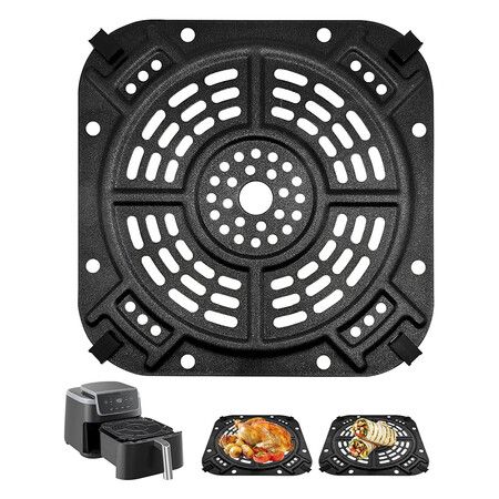 Air Fryer Replacement Parts for Ninja AF141 Air Fryer Pro 4 in 1 AF142 Air Fry Max 5 in 1 5 QT, 21.5 x 21.5cm Air Fryer Accessories Tray