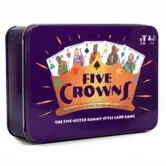 Five Crowns Card Game TIN Packing 5 Suited Rummy Style 1-7 Players Kids Adults Travel Family Game Night Christmas Birthday Gift