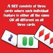 SET Card Game Family Visual Perception Race Find Matches 81 Cards Ages 8 Plus Kids Adults Travel Game Night Christmas Birthday Gift
