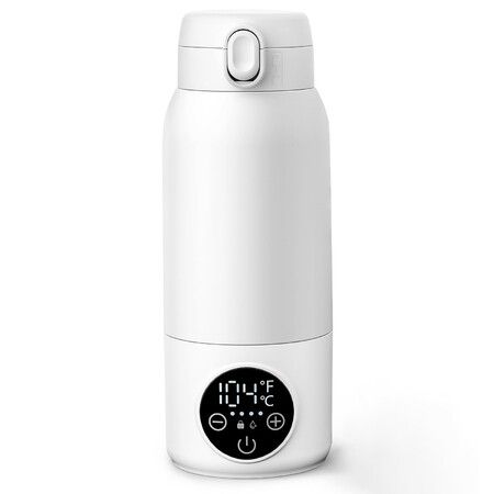 Portable Bottle Warmer for Travel 17oz Bottle Warmer with 2-Min Heating,Precise Temp Control & IPX6 Waterproof,Bottle Warmer On-The-Go for Car,Outdoor