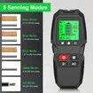 5 in 1 Stud Finder Wall Scanner, Electric Wire Finder Wood Metal Detector with LCD Display, High Accurate Sensor for Cable Metal Wood Stud Measurement