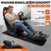 Racing Simulator Cockpit Sim Steering Wheel Stand Gaming Chair Adjustable Foldable Seat for Xbox Logitech G29 G920 Thrustmaster PS4 PS5 MOZA SIMAGIC