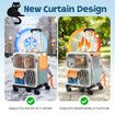 Dog Cat Carrier Stroller Pet Backpack Soft Sided Crate Travel Carry Bag Portable Animal Puppy Trolley Kennel Case Folding Luggage Suitcase with Wheels
