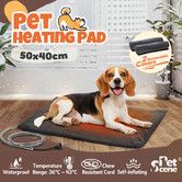 Heating Pad Heated Pet Cat Dog Bed Outdoor Inflatable Electric Heater Blanket Warming Puppy Doggy Mat 50x40cm Outside Bunny Cushion Waterproof Safe