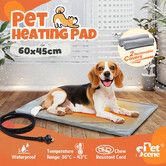 Pet Dog Heating Pad Heated Cat Bed Blanket Waterproof Electric Heater 60x45cm Kitten Puppy Bunny Warming Mat Cushion for Crate Carrier House Kennel