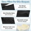Knee Pillow for Side Sleepers Foldable 2-in-1 Design, Memory Leg Pillow for Side Sleeping, Support Pillow for Relax Sciatica Hip Pregnancy (Black)