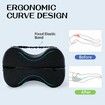 Knee Pillow for Side Sleepers Foldable 2-in-1 Design, Memory Leg Pillow for Side Sleeping, Support Pillow for Relax Sciatica Hip Pregnancy (Black)