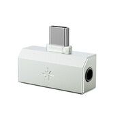 FiiO/Snowsky Tiny Portable DAC & Headphone Amplifier,Hi-Res USB DAC,PEQ Precision Tuning,PCM 384kHz/DSD256 Decoding,Android App/Web Control,Silver