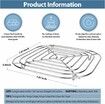 Crisper Rack for Ninja Crispi Air Fryer FN101, Ninja Crispi Accessories, Ninja Crispi Replacement Parts, Food Grade, Stainless Steel SUS304