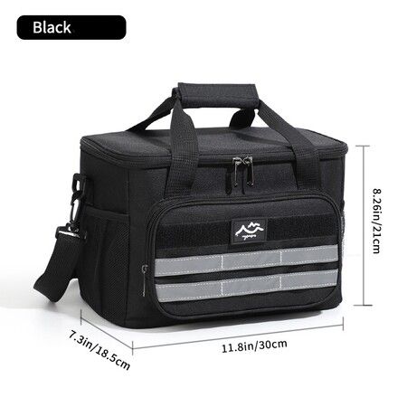 Portable Lunch Bag for Men Women,12L Large Capacity Lunch Tote Bag,Reusable Leak Proof Cooler Bag with Shoulder Strap for Office Camping Picnic