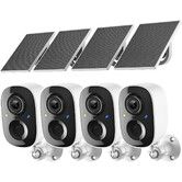 Security Camera Wireless Outdoor,Solar Powered WiFi Cameras for Home Security with Motion Detection,Color Night Vision,Instant Alert,2-Way Audio