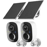 Security Camera Wireless Outdoor,Solar Powered WiFi Cameras for Home Security with Motion Detection,Color Night Vision,Instant Alert,2-Way Audio