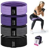 Resistance Bands, Exercise Workout Bands for Women and Men, 4 Set of Stretch Bands for Working Out Hip Thigh Glute Bands Set