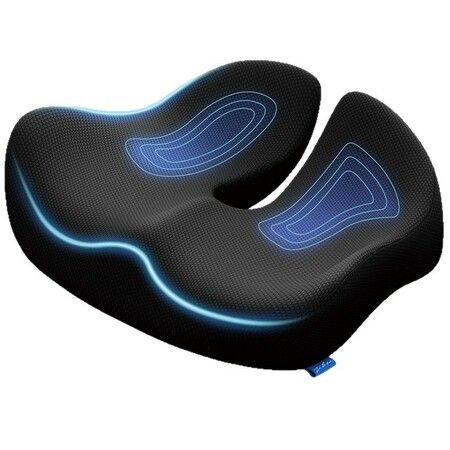 Pioneering Gel Seat Cushion for Sitting Ergonomic Memory Foam Office Chair Cushion for Sciatica,Back,Tailbone Anti-Slip Car Seat Cushion,Breathable Cover
