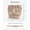 Beach Bag for Women,Mesh Tote Bags with Zipper, Sandproof Vacation Essentials with Cooler for Swim Cruise Pool(Camel)