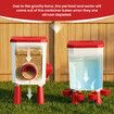 Auto Chicken Bird Feeder Waterer Set 8KG Food 7L Water Dispenser Automatic Feeding Poultry Duck Chook Coop Fence Drinker Cup Gravity Drinking System