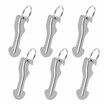 6 Pcs Shopping Trolley Key,Adaptable Versatile Keychain as Bottle Opener,Universal Fit Supermarkets Shopping Cart with Modern Metal Anti-Lost Design