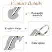 6 Pcs Shopping Trolley Key,Adaptable Versatile Keychain as Bottle Opener,Universal Fit Supermarkets Shopping Cart with Modern Metal Anti-Lost Design