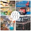 6 Pcs Shopping Trolley Key,Adaptable Versatile Keychain as Bottle Opener,Universal Fit Supermarkets Shopping Cart with Modern Metal Anti-Lost Design