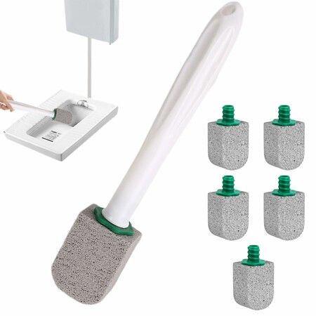 Pumice Stone Toilet Bowl Cleaner,Bathroom Cleaner Brush Toilet Wand,Toilets Wand Cleaners With Long Handle,Deep Cleaning Accessories For Remove Hard