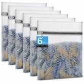 Honeycomb Mesh Laundry Bags for Delicates 40x30 cm Washing Bags for Bras,Lingerie,Socks,Baby Clothes - Gentle Wash Protection with Zipper Closure 6Pack