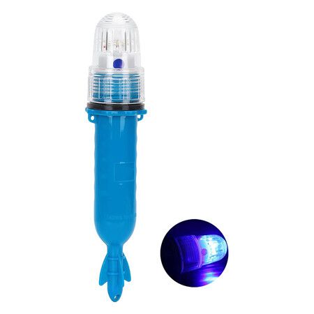 Safety Beacon Light, Boat Flares Kayak Navigation Lights Emergency Flares Warning Flashing Bar Electronic Visual Distress Signal Bait Lure Lamp, Blue