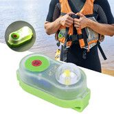 Plastic LED Lithium Seawater Self Lighting Life Saving Flashlight Conspicuous Attract Light Lamp for Hiking Emergency Outdoor Survival, Green