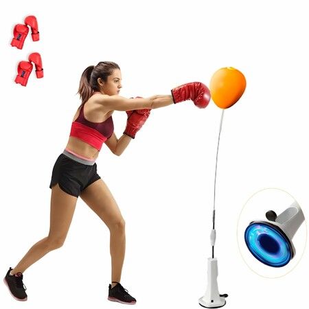 Reflex Bag,Punching Bag with Stand,Boxing Bag for Teens,Adjustable Boxing Ball with Suction Cup Base