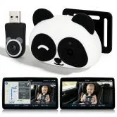 Car Camera CarPlay Adapter Plug-and-Play 1080P HD Rear Seat Monitor Display on Car Screen,150 Degree Wide Angle No-Glow Night View Split Screen Navigation