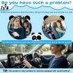 Wireless CarPlay & Android Auto Adapter with Rear Seat Baby Pet Monitor Camera, Display on Original Car Screen, 1080P Night Vision, Split Screen Navigation
