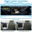 Wireless CarPlay & Android Auto Adapter with Rear Seat Baby Pet Monitor Camera, Display on Original Car Screen, 1080P Night Vision, Split Screen Navigation