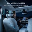 Wireless CarPlay & Android Auto Adapter with Rear Seat Baby Pet Monitor Camera, Display on Original Car Screen, 1080P Night Vision, Split Screen Navigation