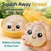 Dumpling Squishies,Glitter Dumpling Mystery Box,Colorful Dumplings Stress Balls Fidget Sensory Toy,Easter Basket Stuffers,Stretchy Desk Toys
