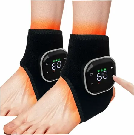 2 Pcs Foot Massager for Neuropathy, Foot Renew and Relax, Portable Cordless Ankle Heating Pads for Home, Travel, Office