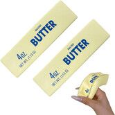 Slow Rebound Cute Butter Squeeze Stress Balls,Squeeze Ball Realistic Butter Stick Soft Squeeze Toys,Upgrade Stress Relief Fidget Toys,2 Pack