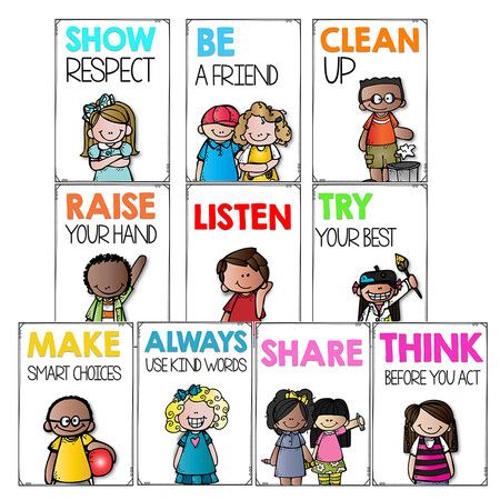 10 A4 Classroom Rules Posters Expression Guide Feature Feelings Tool for Kids Calm Down Corner Classroom Home