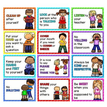 15 Posters Classroom Rules and Creative Ideas Expression Guide Feature Feelings Tool for Kids Calm Down Corner Classroom Home