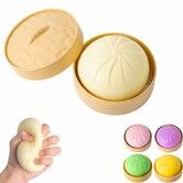 Dumpling Squishy,Mystery Squishy Dumpling Box,Fidget Toys,Easter Basket Stuffers,Stocking Stuffers,Sensory Stress Ball Squeeze Toys (White)